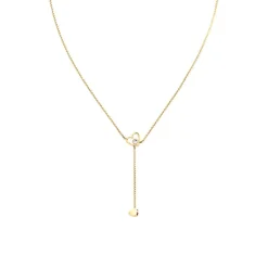 Damenkette Hanging Heart aus vergoldetem Edelstahl THN0131