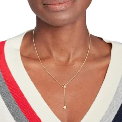 Damenkette Hanging Heart aus vergoldetem Edelstahl THN0131