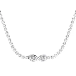 Damenkette Infinity aus Sterlingsilber mit Zirkonia 2034963