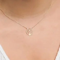 Damenkette Lebensbaum aus 9-karätigem Gold GN0040-9KG