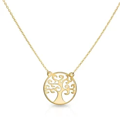 Damenkette Lebensbaum aus 9-karätigem Gold GN0040-9KG
