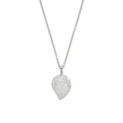 Damenkette Maia aus Edelstahl mit Blattstruktur 018375