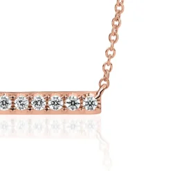 Damenkette mit lab grown Diamanten aus Roségold BDN0006LG-RSL