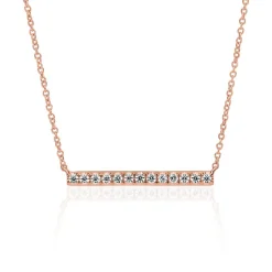 Damenkette mit lab grown Diamanten aus Roségold BDN0006LG-RSL