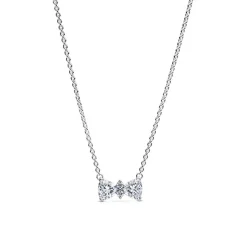 Damenkette mit Schleife aus Sterlingsilber mit Zirkonia 393509C01