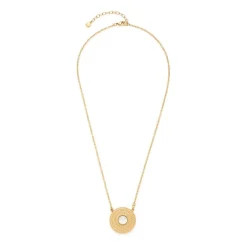 Damenkette Theresia, Edelstahl, vergoldet, gravierbar 022864