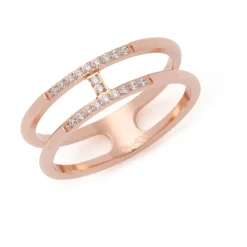 Damenring Altina Ciao aus Edelstahl, rosé 21180