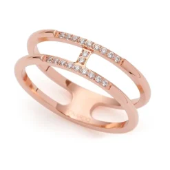 Damenring Altina Ciao aus Edelstahl, rosé 21180