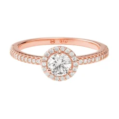 Damenring aus 925er Silber mit Zirkonia, IP Rosé MKC1346AN791