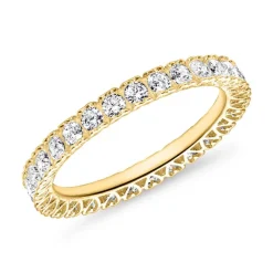 Damenring aus 8-karätigem Gold mit Zirkonia GR0210