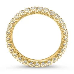 Damenring aus 8-karätigem Gold mit Zirkonia GR0210