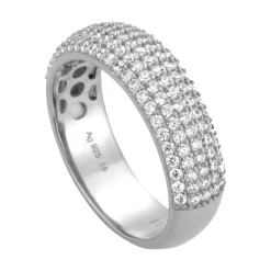 Damenring aus Sterlingsilber mit Zirkoniabesatz ESRG01051118