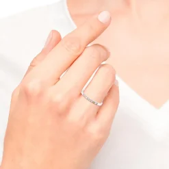 Damenring aus Sterlingsilber, Zirkonia, pastellfarben 2037842