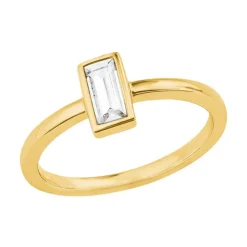 Damenring aus vergoldetem Sterlingsilber mit Zirkonia 2029569