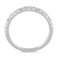 Damenring aus Weißgold oder Platin, lab grown Diamanten BDR0065LG-WSL