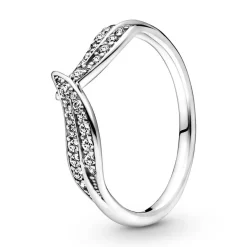 Damenring Blätter aus Sterlingsilber mit Zirkonia 199533C01