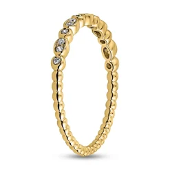 Damenring mit lab grown Brillanten aus Gelbgold BDR0106LG-GSL