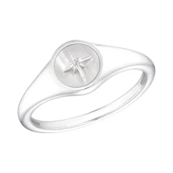Damenring Polarstern aus Sterlingsilber und Perlmutt 2036886