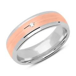 Damenring Sterlingsilber bicolor Zirkonia R8586czSL