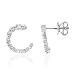 Diamant Ohrschmuck für Damen aus Weißgold oder Platin BDE0052-WSL