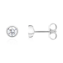 Diamant Ohrstecker aus 585er Weißgold, lab grown BDE0034LG-14KWSL