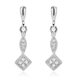 Diamant Ohrstecker aus 585er Weißgold DE0225