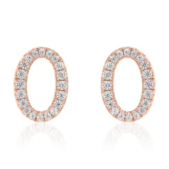 Diamant Ohrstecker für Damen aus Roségold BDE0049-RSL