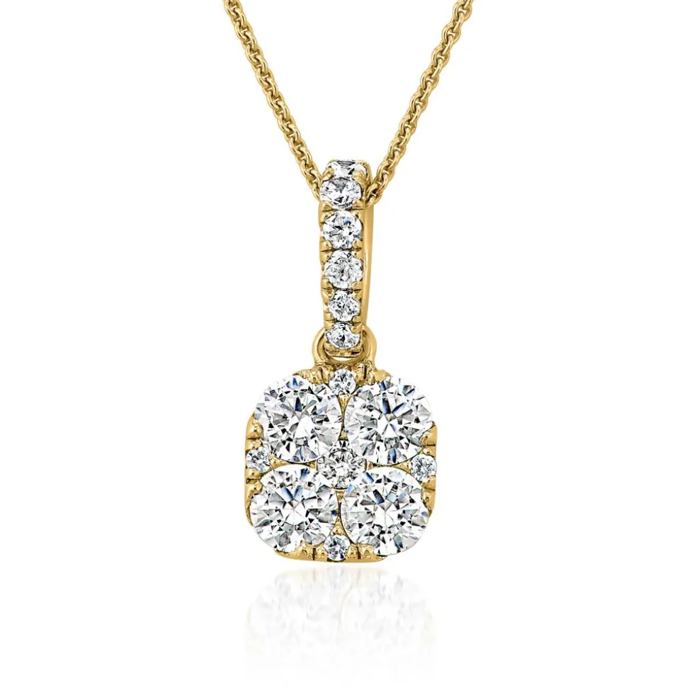 Diamantanhänger für Damen aus Gelbgold BDP0050-GSL