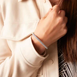 Diamantarmreif aus Weißgold oder Platin, lab grown BDB0024LG-WSL