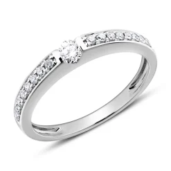 Diamantbesetzter Ring aus 950er Platin VR0513-PTSL