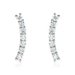 Diamantohrstecker aus 14-karätigem Weißgold DE0206