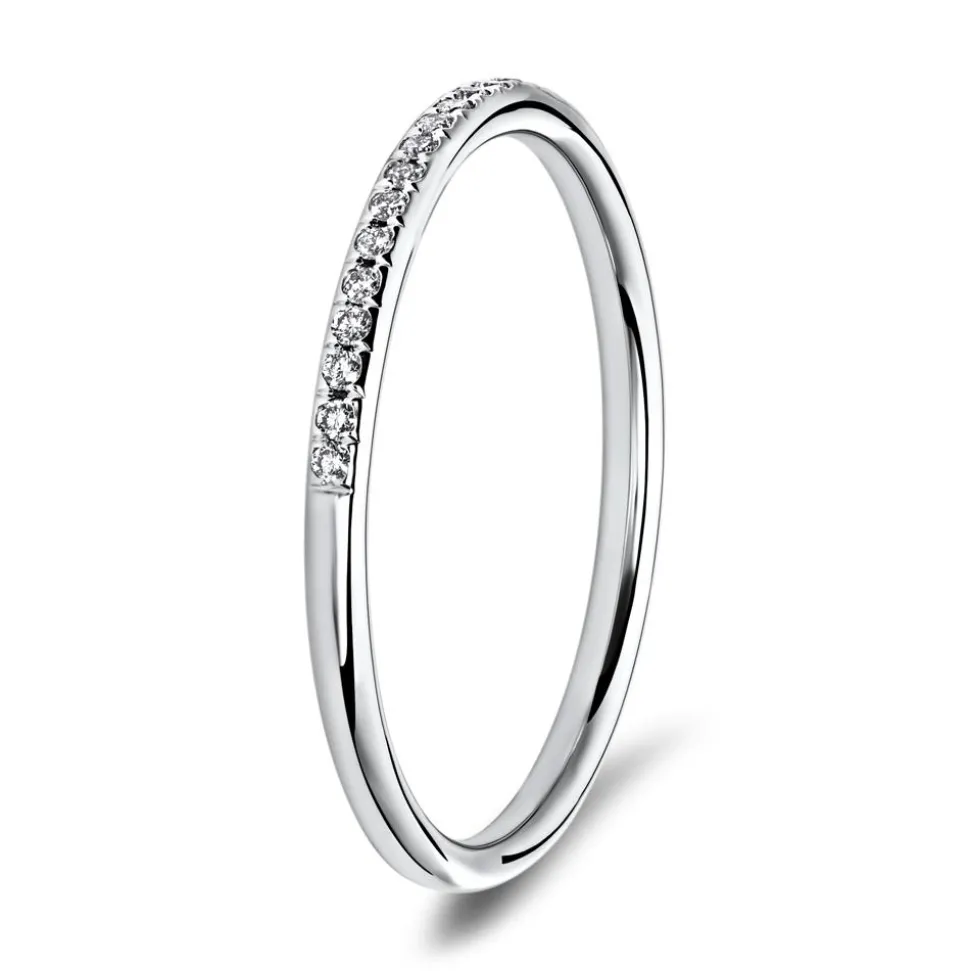 Diamantring aus 750er Weißgold Diamanten DR0066