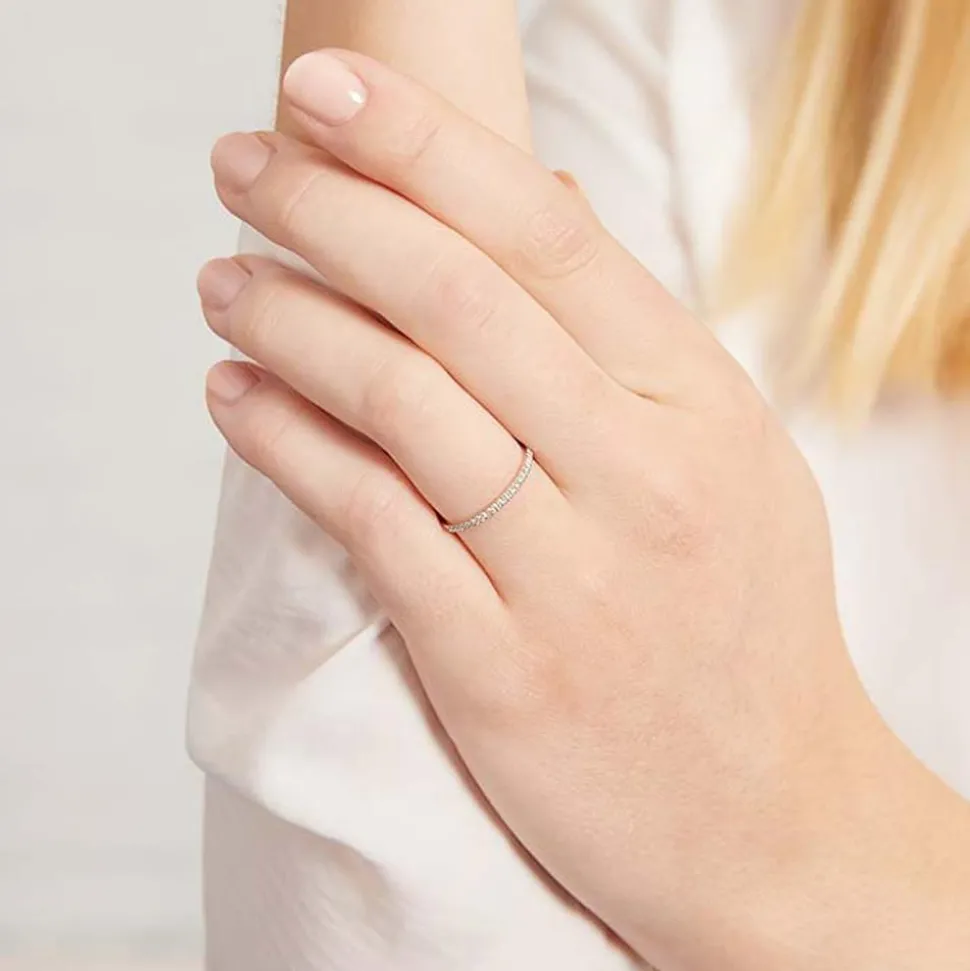 Diamantring aus 750er Weißgold Diamanten DR0066