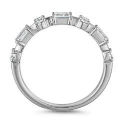 Diamantring aus Weißgold oder Platin für Damen BDR0120-WSL
