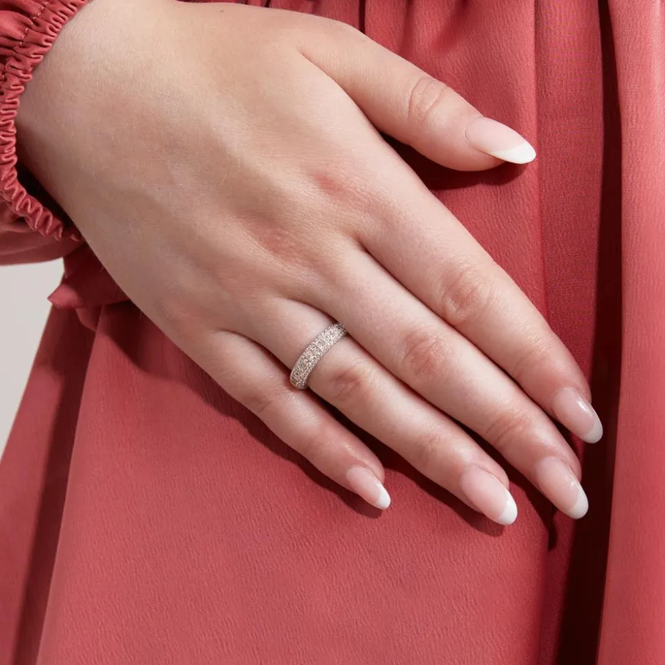 Diamantring für Damen aus Roségold, lab-grown BDR0054LG-RSL