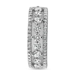 Diamantring für Damen aus Weißgold oder Platin BDR0067-WSL