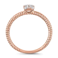Diamantring für Damen aus Roségold BDR0096-RSL