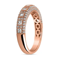 Diamantring für Damen aus Roségold BDR0054-RSL