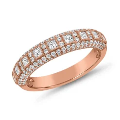 Diamantring für Damen aus Roségold BDR0054-RSL