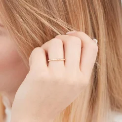 Diamantring Kugelring Gelbgold 0,08 ct gesamt DR0036