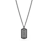 Dog Tag Herrenkette aus Edelstahl, IP Black PEAGN2211715