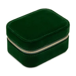 Dunkelgrünes Samt Etui für Schmuck GET0049