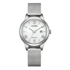 Eco-Drive Armbanduhr für Damen aus Edelstahl EW2621-75A