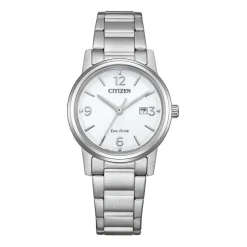 Eco-Drive Solaruhr für Damen aus Edelstahl EW2720-57A