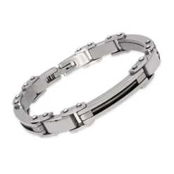 Edelstahl Armband Stahlseil Elemente 21cm LAB0099