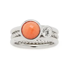 Edelstahl Ringset Letizia für Damen 017917