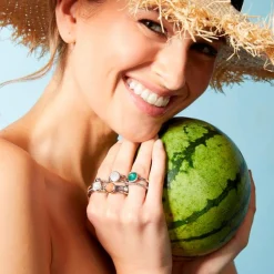 Edelstahl Ringset Letizia für Damen 017917