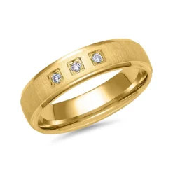 Eheringe aus Gold mit 3 Brillanten ER0040s