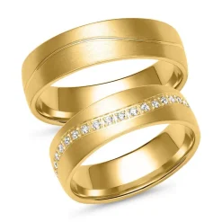 Eheringe aus Gold mit 36 Brillanten ER0074s