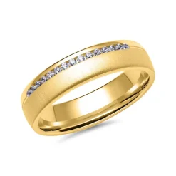 Eheringe aus Gold mit 15 Diamanten ER0042s